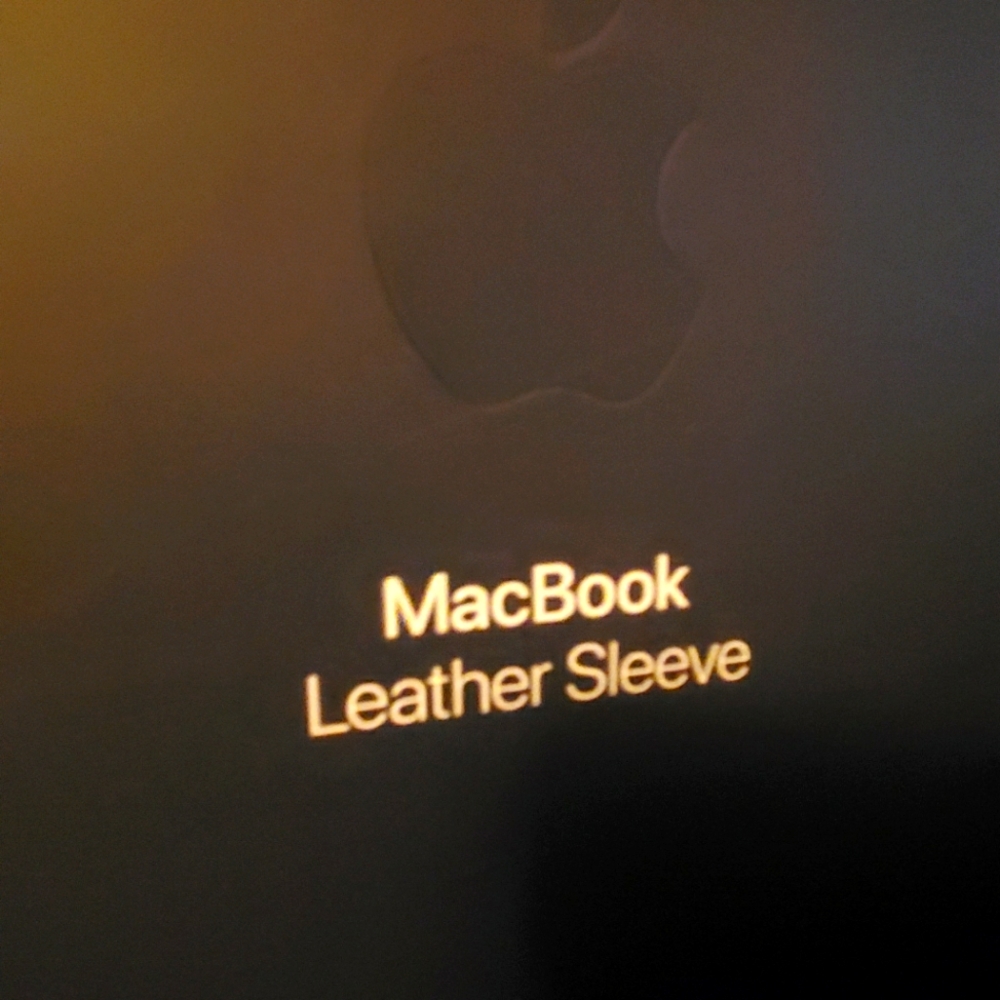 Mac Book leather Sleeve 12inch Black